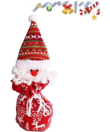 Healvian 1pc Candy Santa Bag Adorable Bags Kids Portable Knitted Draw Child Hanging Ornament Christmas - Buy Online on GoSupps.com