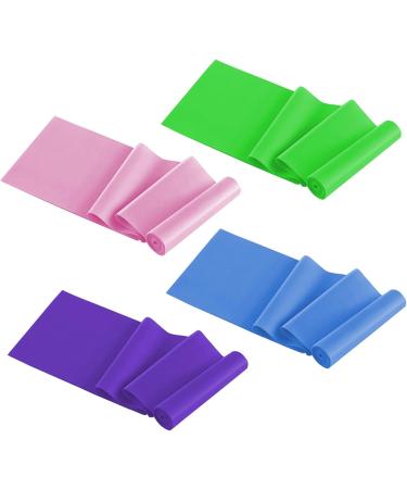 HIOPOIUYT Yoga Pilate Stretch Resistance Band Exercise Fitness Training Band Elastics Fitness Assist Band 4 Wide Yoga Band - Buy Online on GoSupps.com