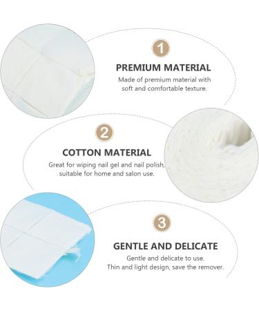  FRCOLOR Pack of 2 Rolls of 500 Absorbent Paper for Removing Gel Nail Polish Disposable Fluffy Cotton for Cleaning Nail Polish - Buy Online on GoSupps.com