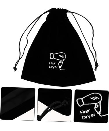 SOESFOUFU 5 Pcs Hair Dryer Storage Bag Large Storage Bag Mini Hair Blower Bag Hair Tools Bag Black Flannel - Buy Online on GoSupps.com