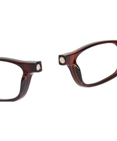 TBOC Pack Reading Glasses for Men - +4.00 Dioptre Brown Tortoise Frame - Foldable Mobile Phone Aid (2-Pack) - Buy Online on GoSupps.com