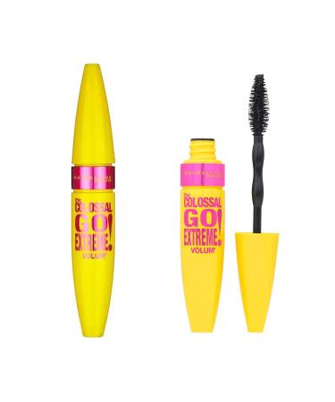 Maybelline New York black mascara for extra volume Volum 'Express the Colossal Go Extreme Mascara No. 1 very black 1 x 9.5 ml 1 pieces 9.5 ml (1 Pack) very black - Buy Online on GoSupps.com