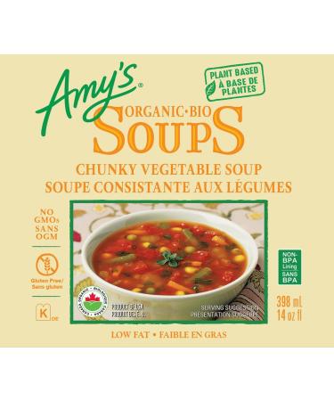 Amy s Kitchen Organic Chunky Vegetable Soup Vegan Gluten-Free Dairy-Free Lactose-Free Tree Nut-Free Kosher Plant-Based 12-pack (398ml per can) - Buy Online on GoSupps.com