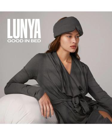Lunya Sleep Mask - Organic Pima Cotton Eye Mask for Travel - Soft & Gentle Sleep Masks for Men & Women with Silk Pouch - Perfect for International Shipping - Buy Online on GoSupps.com