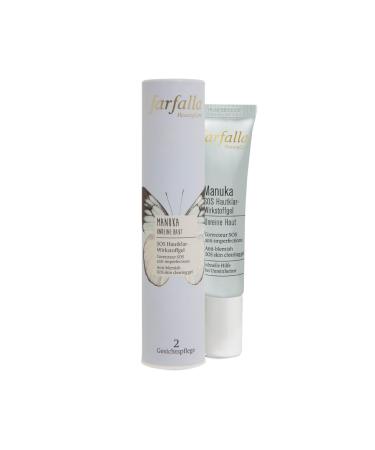 Farfalla manuka SOS skin clear active ingredient gel - 15ml - skin gel with manuka oil for blemished skin - with willow bark extract & aloe vera - 100% certified natural cosmetics