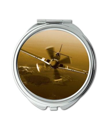 vintage aircraft Mirror Compact Mirror fighter kirby pocket mirror portable mirror