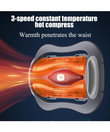 Electrical Lumbar Vertebrae Traction Device - 3 Stages Hot Compress & Intensity Adjustment for Back Pain Relief - Buy Online on GoSupps.com