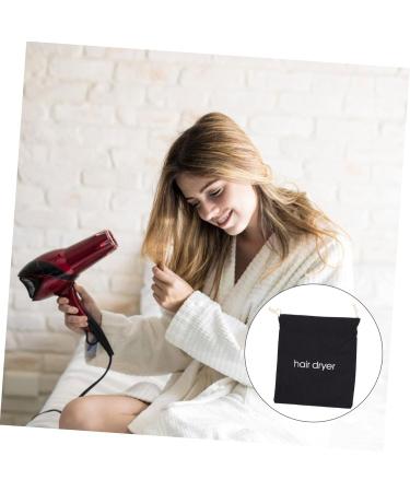 NOLITOY Makeup Bag Hair Dryer Storage Bag Embroidery Tools Small Toiletry Bag Hair Dryer Bags Hotel Guest Room Travel Bag 33.00X30.00X0.50CM Black - Buy Online on GoSupps.com