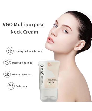 VGO Tightening Face & Neck Collagen Cream - Antioxidant Skin Smoothing Hyaluronic Acid Retinol Peptides Vitamin C & Niacinamide - Vegan 4.23 OZ - International Shipping - Buy Online on GoSupps.com
