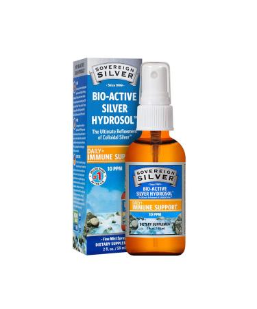 Sovereign Silver Bio-Active Silver Hydrosol Fine Mist Spray 10 ppm 2 fl oz (59 ml)