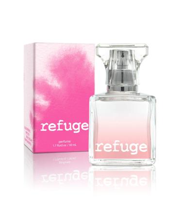 CHARLOTTE RUSSE Refuge Perfume Spray - Fresh Fruity Floral Fragrance for Daytime Wear Evening Wear and Special Occasions - Raspberry Peach Apple Sandalwood - 1.7 oz / 50 ml