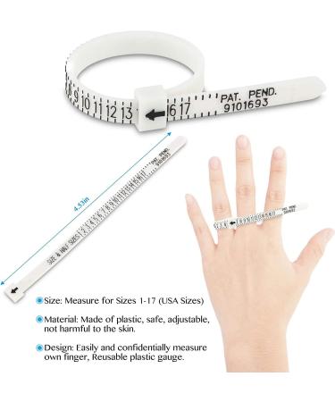 Ring Sizer Set - Stainless Steel Ring Sizers & Aluminum Ring Mandrel - 27 Pcs Metal Ring Gauges (Size 1-13) - Finger Sizer Tool for Accurate Measurement - Buy Online on GoSupps.com