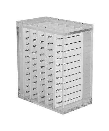 5 Layers Acrylic Eyelash Storage Box Clear Single Eyelash Implant Holder Case for Makeup Display Container