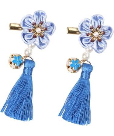 ibasenice 2 Pairs Kids Hair Side Clip Flower Hair Clip Rose Hair Clip Hair Clips for Kids Oriental Hairpin Chinese Hair Stick Small Toy Fridge New Year Bobby Pin Girl Child Accessories - Buy Online on GoSupps.com