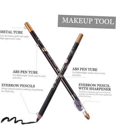 Hemoton 8pcs Pencil Sharpener Eyebrow Pencil Eyebrow Pencils Makeup Accessories Makeup Tool 2 in 1 Eyebrow Pencil Makeup Pencils Eyebrow Pencil with Sharpener 1 count (Pack of 1) Black - Buy Online on GoSupps.com