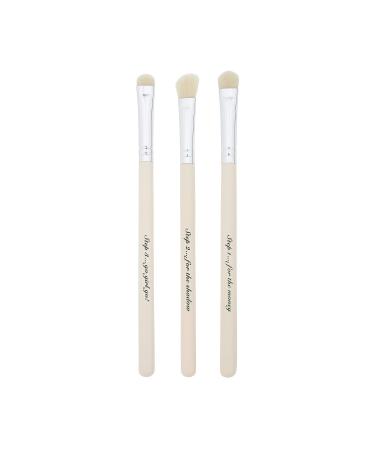 Vintage Cosmetic Smokey Eye Brush Set | 3-Piece Makeup Brushes | Soft Synthetic Bristles for All Skin Types | Define Blend Smudge - Buy Online on GoSupps.com