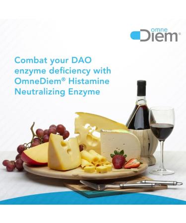 Omne Diem Histamine Digest DAO 30 000 HDU - 120 Caps - Histamine Neutralizing Enzyme - Relieve Histamine Intolerance with Diamine Oxidase - Buy Online on GoSupps.com