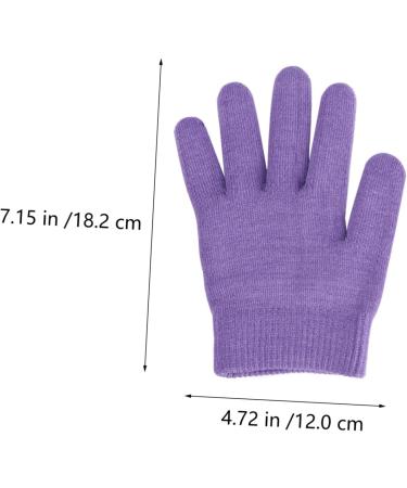  minkissy minkissy 1 Pair Adult Skin Care Gel Gloves Essential Oil Moisturizing Gloves (Purple) - Buy Online on GoSupps.com