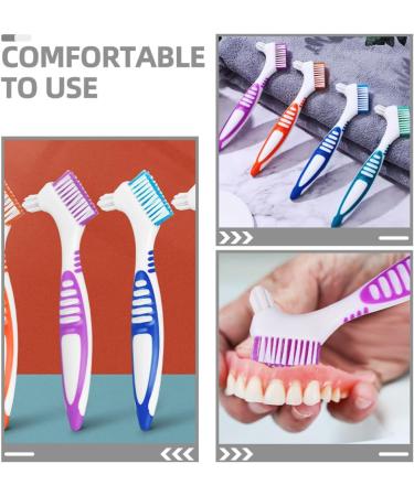 Topperfun 8-Piece Double-Sided Prosthesis Cleaning Brush Set | T-Shaped Hygienic Tools for Effective Prosthetic Care - Buy Online on GoSupps.com