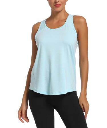 HLXFHB Women's Workout Tank Top - Sky Blue, S - Buy Online on GoSupps.com
