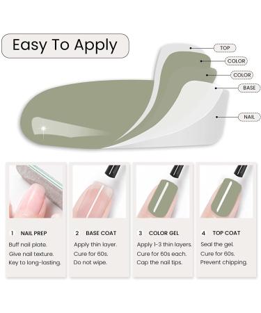 MAYCHAO Green Gel Nail Polish 1Pc 15ML Olive Green Gel Polish Soak Off UV LED Nail Polish Spring Green Gel Nail Polish Nail Art Starter Manicure Salon DIY at Home 0.5 OZ - Buy Online on GoSupps.com