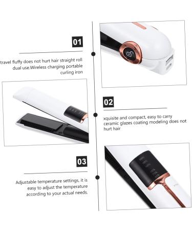 Outanaya Curling Iron Hair Curler Hair Styling Tools Hair Shaping Tool Hair Straightener Portable Curling Wand Hair Straightening Tool Curling Wand for Hair Styling Curler 21X4X3.5CM White - Buy Online on GoSupps.com