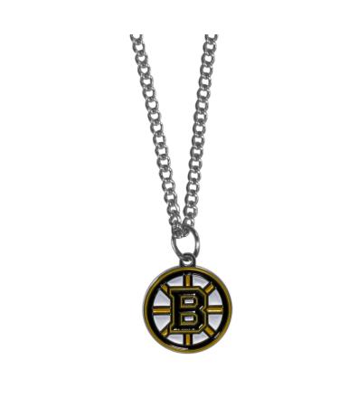 NHL Siskiyou Sports Fan Shop Boston Bruins Chain Necklace with Small Charm 22 inch Team Color