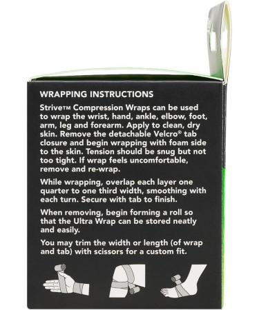 Buy Ultra Athletic Tape - Latex-Free Sports Wrap for Wrist Hand Leg (Pack of 2) - 25"x60" - Ideal for International Shipping - Buy Online on GoSupps.com