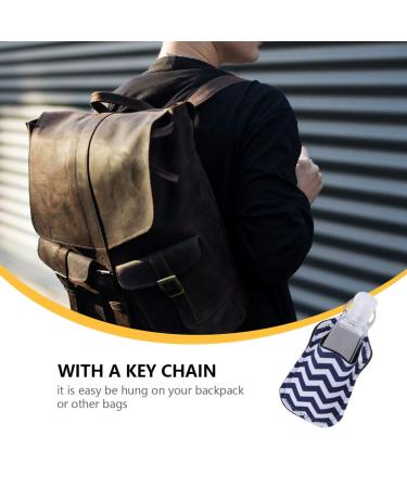 Ultechnovo 6-Piece Refillable Travel Bottles Set - Neoprene Key Emulsion & Shampoo Covers - Clamshell Soap Dispenser - 12x6cm - Sorted Colors - Buy Online on GoSupps.com