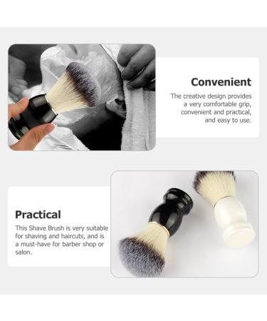 SOLUSTRE Men's Shaving Brush Set - 2pcs Beard & Face Shaving Accessories | High-Quality Shaving Tools for Men - Buy Online on GoSupps.com