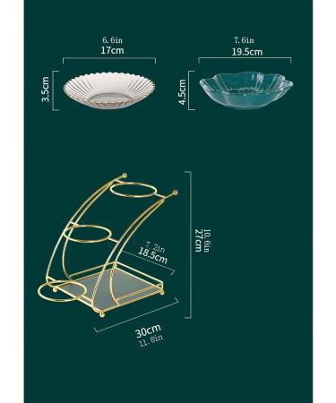 Fruit Fruit Bowl 3-Tier Fruit Bowl Multi Tier Fruit Dish/Fruit Bowl Serving Vegetable Fruit Rack Organizer Holder for Kitchen Livingroom Decorative Fruit Basket Plates - Buy Online on GoSupps.com
