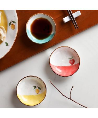 Fruit Bowl Snack Containers Dip Bowl Ceramic Soy Sauce Dishwashing Dish Condiment Soy Sauce Vinegar Sushi Appetizer Plate Or Condiment Breakfast Bowls (Color : C) (B) - Buy Online on GoSupps.com