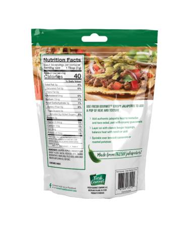 Fresh Gourmet Crispy Lightly Salted Jalapenos - Low Carb Crunchy Snack and Salad Topper - 3.5 oz (Pack of 6) - Buy Online on GoSupps.com