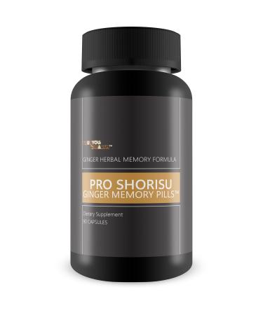 True You Health Pro Shorisu Ginger Memory Pills - Ginger Herbal Advanced Memory Formula - Our Best Memory Pills for Brain - Memory Pills for Women & Men - Memory Pills for Seniors - Memory Loss Pills