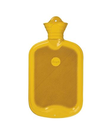 S nger FSC 100% 0.8 litre rubber hot water bottle colour: yellow