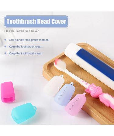 Travel Toothbrush Head Covers - Silicone Protective Caps for Electric & Manual Toothbrushes | Portable Travel & Camping Essentials - Buy Online on GoSupps.com