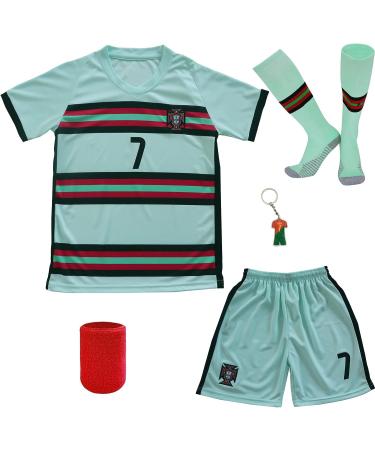 LeenBD Ronaldo #7 Away Kids Soccer Jersey & Shorts Set - Youth Sizes 8-9 Years - Away 26 - Buy Online on GoSupps.com