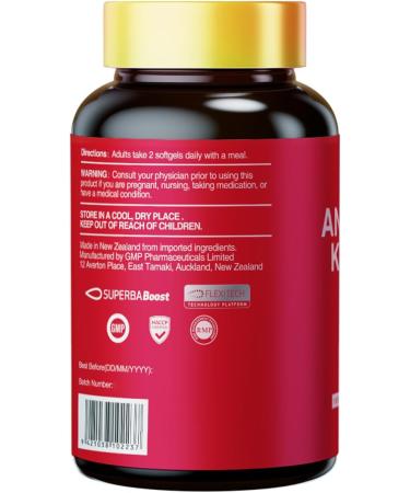 HUJ Antarctic Krill Oil 1000mg with Omega-3s EPA DHA Astaxanthin Phospholipids and Choline - Sustainably Sourced - 60 Softgels - Buy Online on GoSupps.com