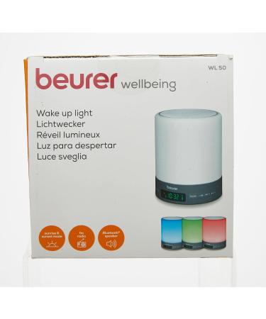 Beurer WL 50 Light Alarm Clock - LED Mood Light & Sunrise Sunset Simulation | Supports Sleep Rhythm | International Shipping - Buy Online on GoSupps.com