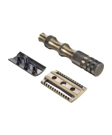 Layhou Men's Vintage Manual Safety Razor | Double Edge Shaving Razor for a Close Comfortable Shave - International Shipping Available - Buy Online on GoSupps.com