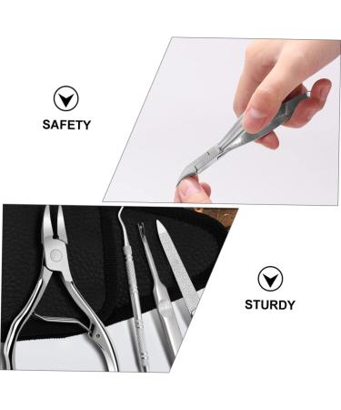 Mikinona 1 Set Manicure 2-piece Set Nail Trimmer Nail Pedicure Tools Manicure Trimmer Nail Care Tool Nail Clippers Trimmer Home Nail Pliers Cuticle Trimmer Stainless Steel 2 Piece Set - Buy Online on GoSupps.com