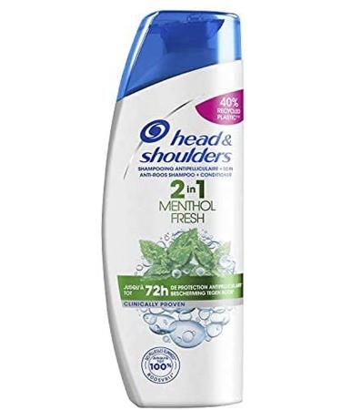 Head & Shoulders, Menthol Fresh 2in1 Anti-Dandruff Shampoo and Conditioner, Deeply Cleanses Hair and Scalp, Fresh Minty Sensation, 3x270 ml Formula