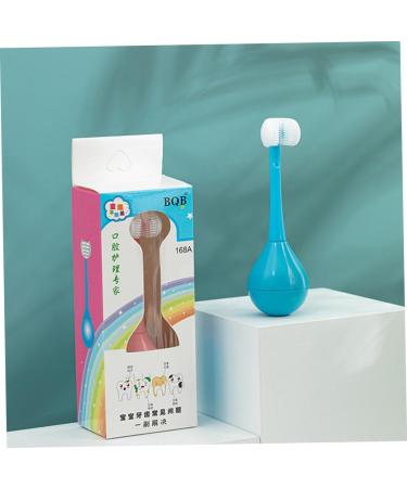 Healvian 2-St Tumbler Toothbrush for Kids | Soft Three-Sided Oral Care Brush for Small Children - Gentle Teeth Cleaning Solution - Buy Online on GoSupps.com