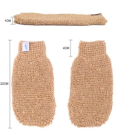 2ST Scrubbing Bathing Peeling Gloves - Luffa Sponge Shower Gloves for Spa & Body Care - Buy Online on GoSupps.com