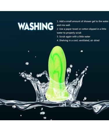 Shallwell Soft Sleeping Earplugs - Washable Foam Ear Plugs for Noise Reduction (40DB NNR) - Ideal for Snoring, Studying, Traveling - 2 Pairs - Buy Online on GoSupps.com