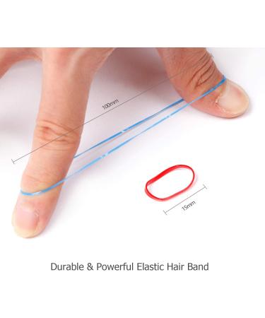 1500PCS Small Hair Ties Mini Plastic Elastics Rubber Bands No Damage & 3 Hair Styling Tools Ponytail Holders Remover Comb Bun Maker French Braid Accessories for Women Toddlers Girls Kids Colorful Pink - Buy Online on GoSupps.com