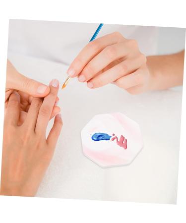 WOONEKY WOONEKY Elegant Marble Palette Nail Polish Display Tray For Nail Art And Manicure Photos - Buy Online on GoSupps.com
