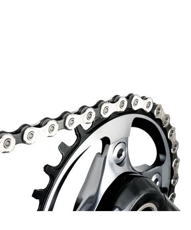 KMC 10 Speed Chain - Compatible with Shimano/SRAM - X10 Upgraded Silver/Black (116 Links + 1 Pair Missing Link) - Buy Online on GoSupps.com