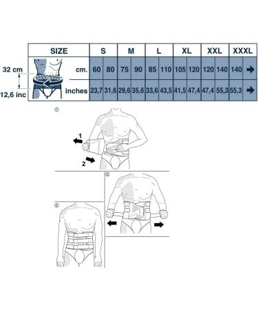M-Spine Lumbar-Sacral Brace - Grey XL | Best Support & Comfort for Back Pain Relief - International Shipping Available - Buy Online on GoSupps.com