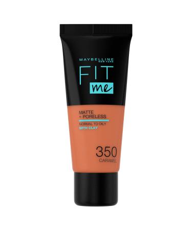 Maybelline Fit Me Matte & Poreless Foundation 350 Caramel 30ml 350 Caramel 30 ml (Pack of 1) - Buy Online on GoSupps.com